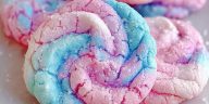Fluffy Cotton Candy Cookies