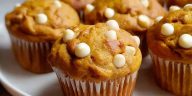 Moist Pumpkin White Chocolate Chip Muffins