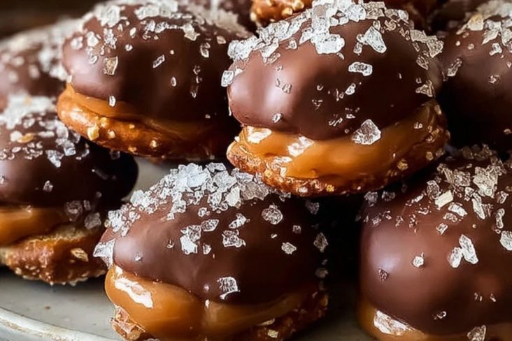 No-Bake Salted Caramel Pretzel Bites