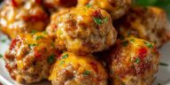 Rotel Cream Cheese Sausage Balls