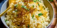 Savory Golden Onion Butter Jasmine Rice