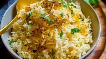 Savory Golden Onion Butter Jasmine Rice