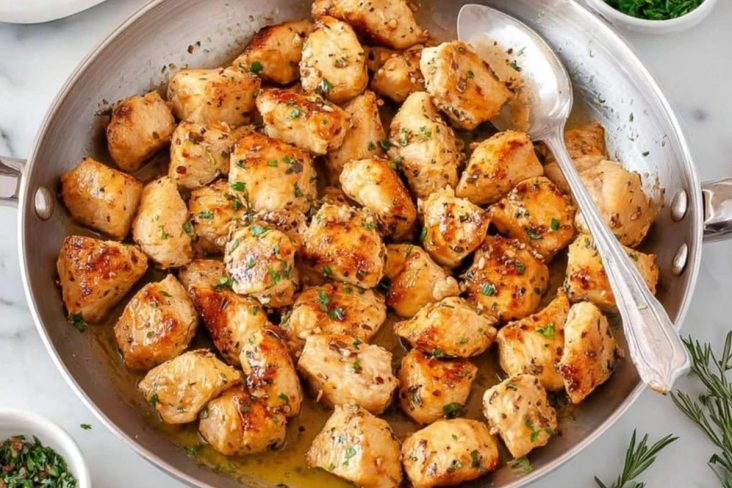 Chicken Bites In Garlic Butter