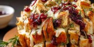 Pull-Apart Sourdough Brie and Cranberry Bread