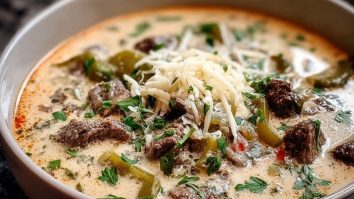 Creamy Philly Cheese Steak Soup