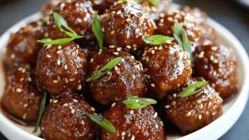 Crockpot Honey Garlic Meatballs