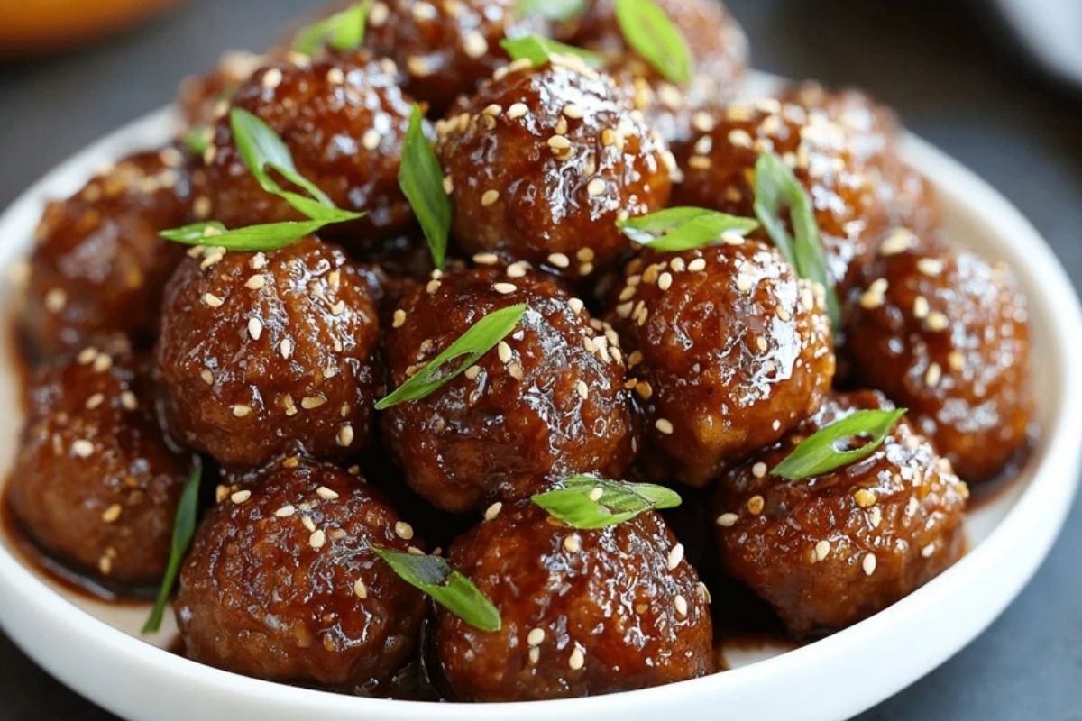 Crockpot Honey Garlic Meatballs