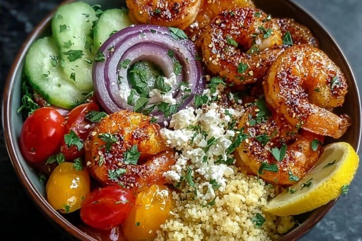Easy Mediterranean Shrimp Bowls