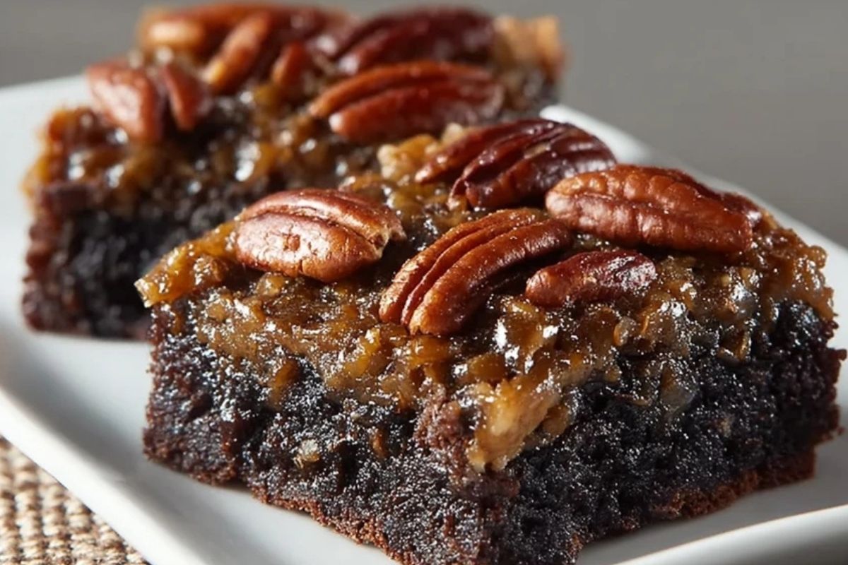Easy Pecan Pie Brownies
