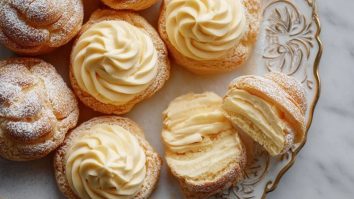Eggnog Cream Puffs