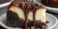 Fudgy Brownie Bottom Cheesecake