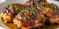 Maple Glazed Chicken Thighs