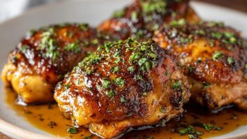 Maple Glazed Chicken Thighs