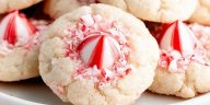 Peppermint Kiss Cookies