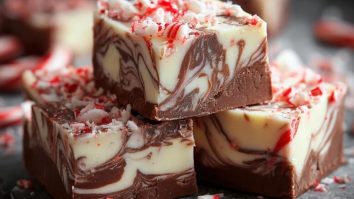 Peppermint Swirl Fudge