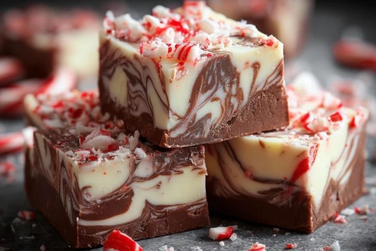 Peppermint Swirl Fudge