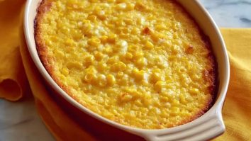 Simple Scalloped Corn Casserole