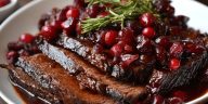Slow Cooker Cranberry Glazed Brisket