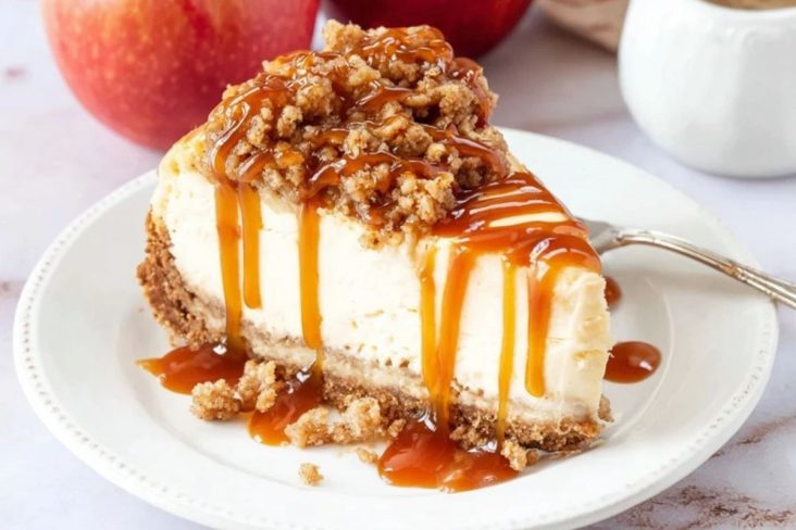 Apple Crisp Cheesecake