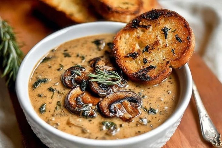 Best Mushroom Soup with Fresh Cremini Mushrooms