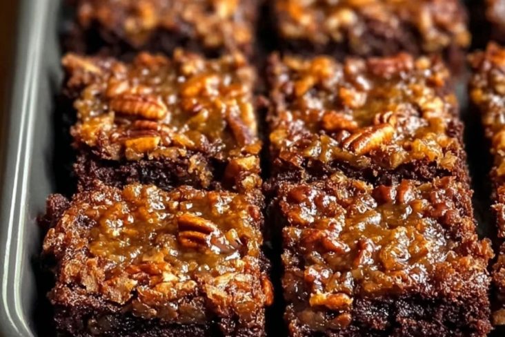 Buttery Pecan Pie Brownies