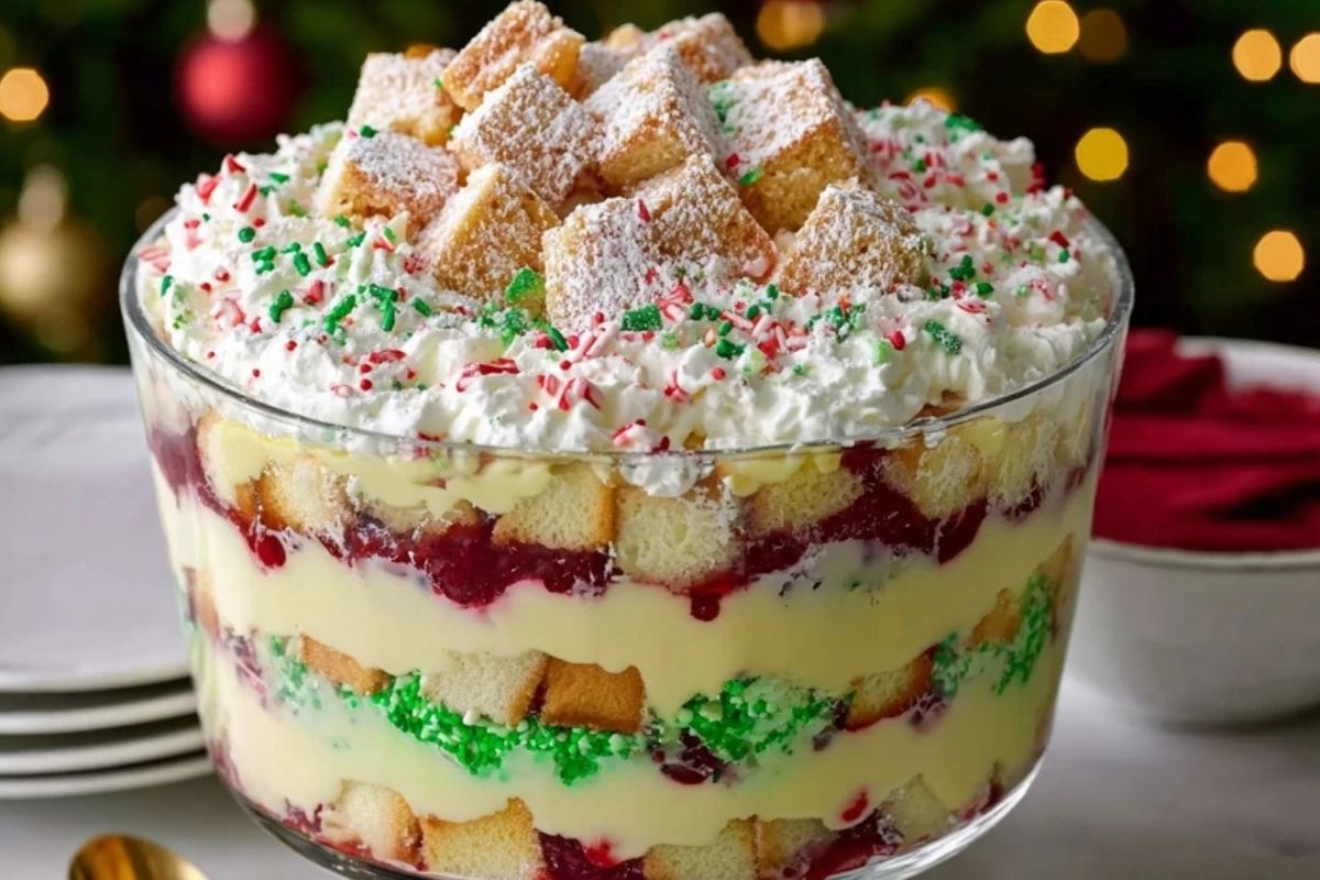 Christmas Tree Cake Trifle