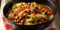 Comforting Black Eyed Peas and Cabbage