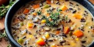 Cozy Autumn Wild Rice Soup