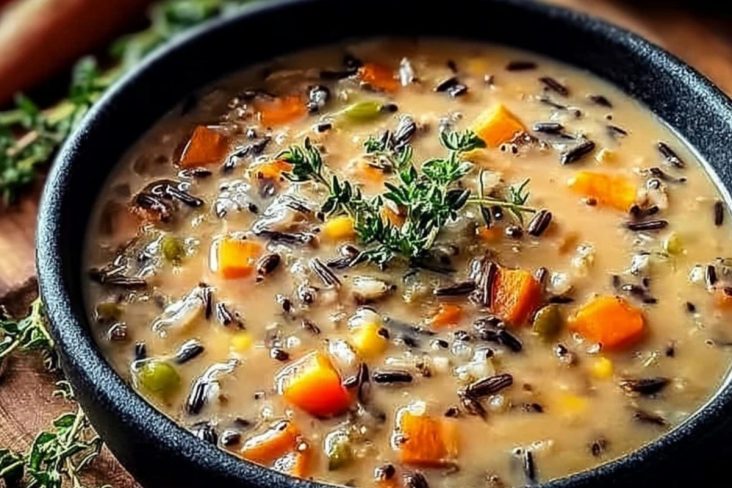 Cozy Autumn Wild Rice Soup