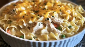 Creamy Million Dollar Chicken Noodle Casserole