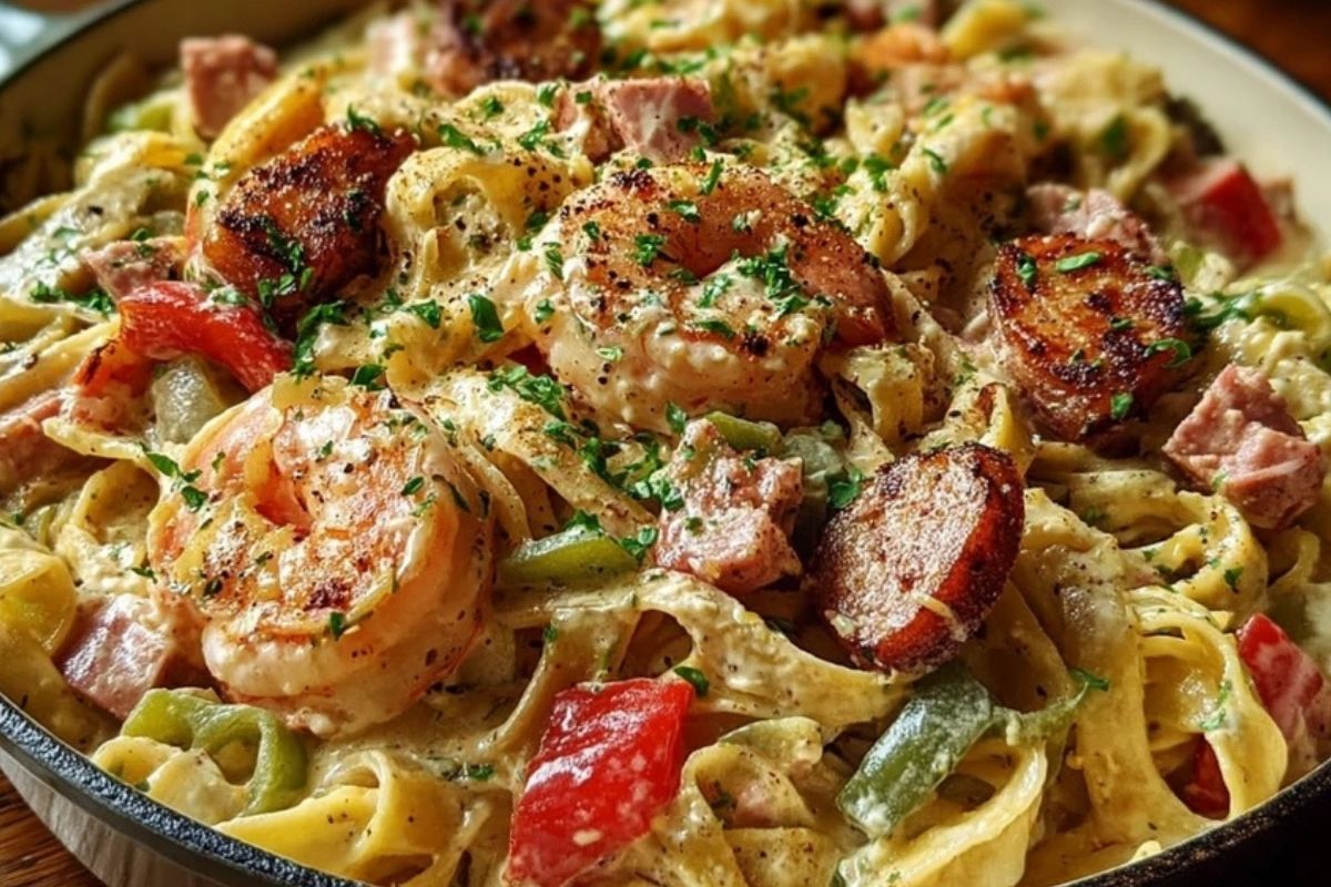 Creamy Pappadeaux Mardi Gras Pasta