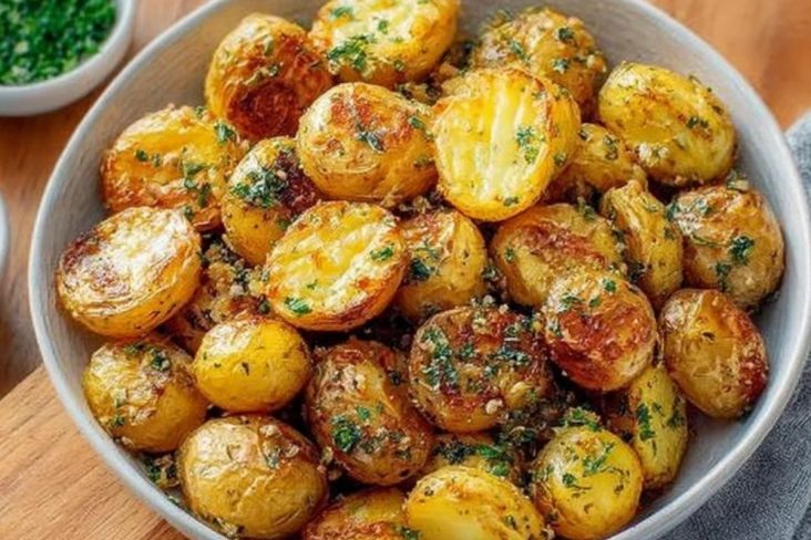 Crispy Oven Roasted Baby Potatoes