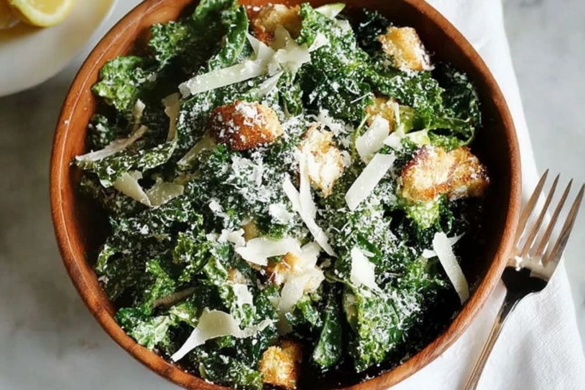 Easy 15-Minute Kale Caesar Salad