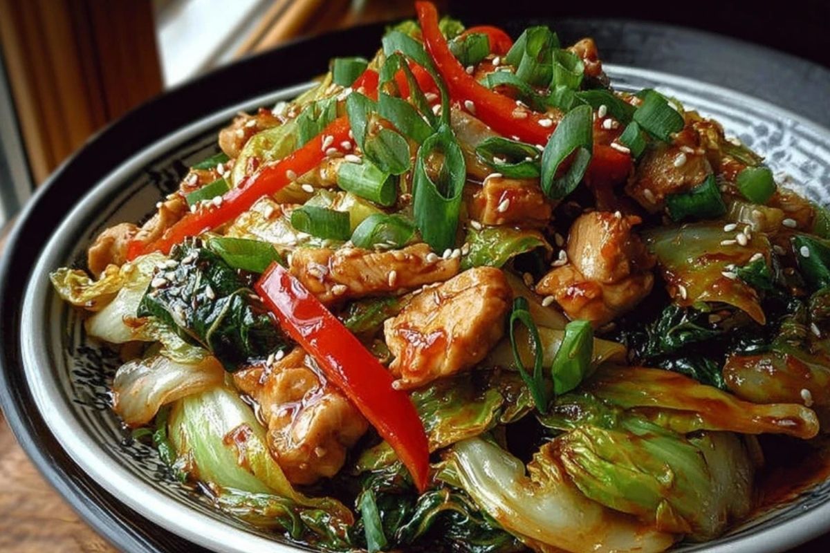 Easy Chinese Chicken Cabbage Stir Fry