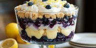 Easy Lemon Blueberry Cheesecake Trifle