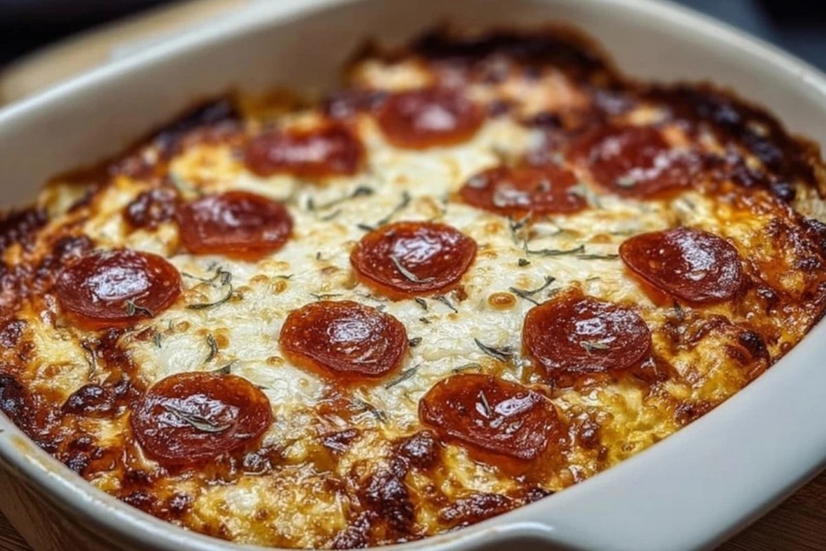 Easy Pizza Cottage Cheese Bake