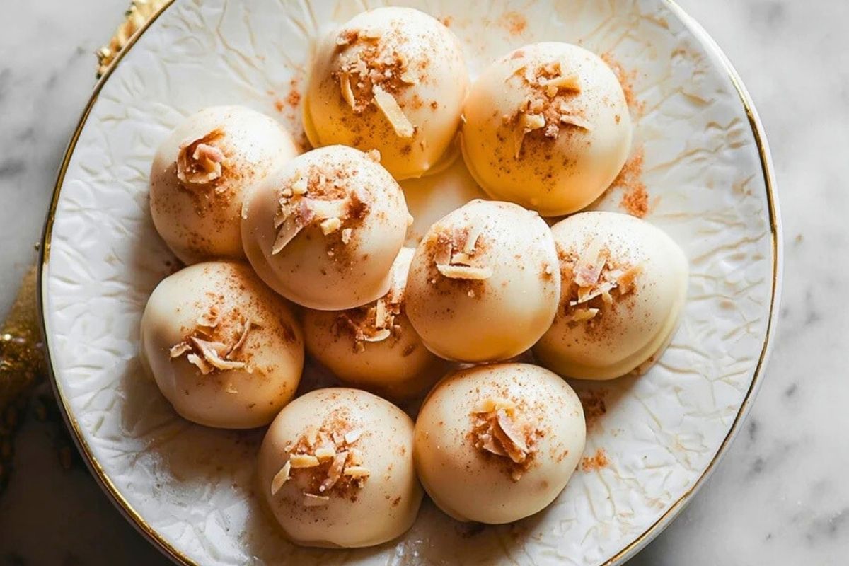 Eggnog Truffles