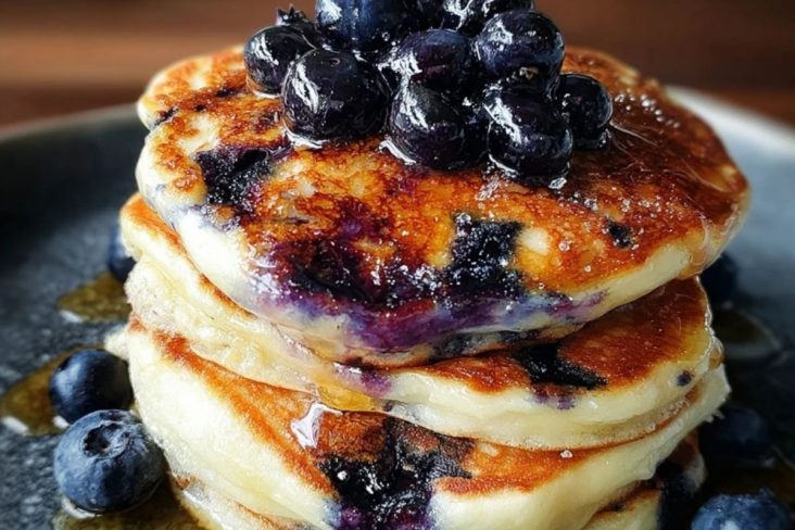 Fluffiest Blueberry Pancakes