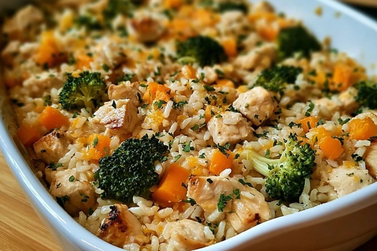 Healthy Chicken and Rice Casserole