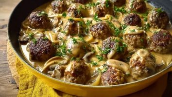 Homemade Meatball Stroganoff