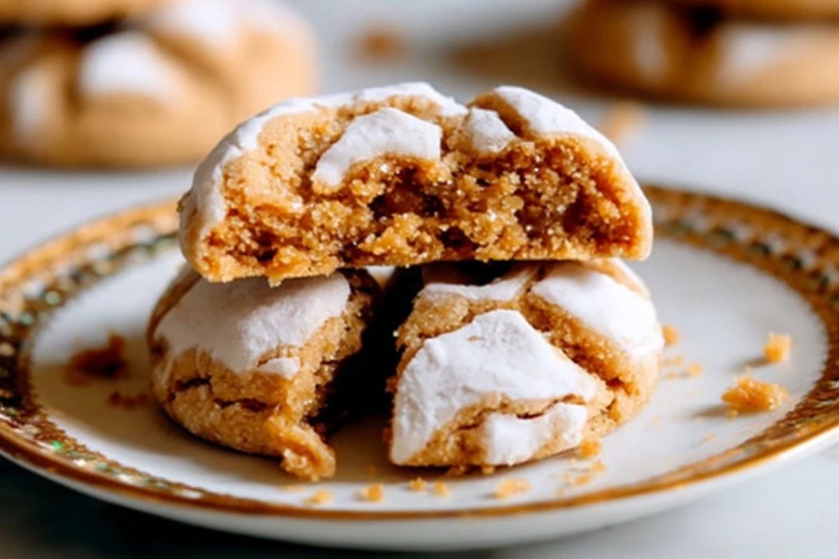 Maple Brown Sugar Crinkle Cookies