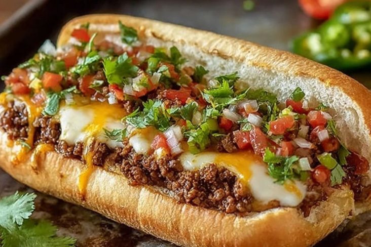 Mexican Chopped Cheese Sandwich