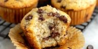 Perfect Banana Chocolate Chip Muffins