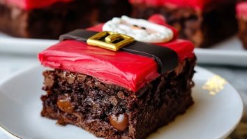 Santa Belly Brownies