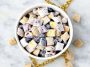 Unique Blueberry Lemon Cheesecake Puppy Chow Treat