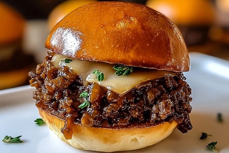 Best French Onion Beef Sloppy Joes