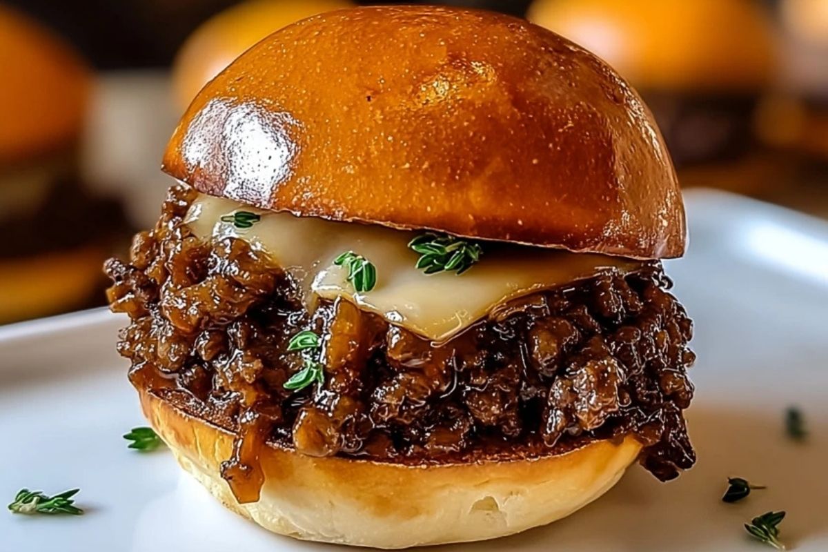 Best French Onion Beef Sloppy Joes