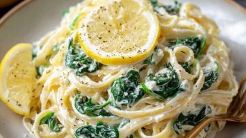 Quick 10-Minute Lemon Ricotta Pasta with Spinach