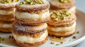 Baklava Cream Sandwich Cookies