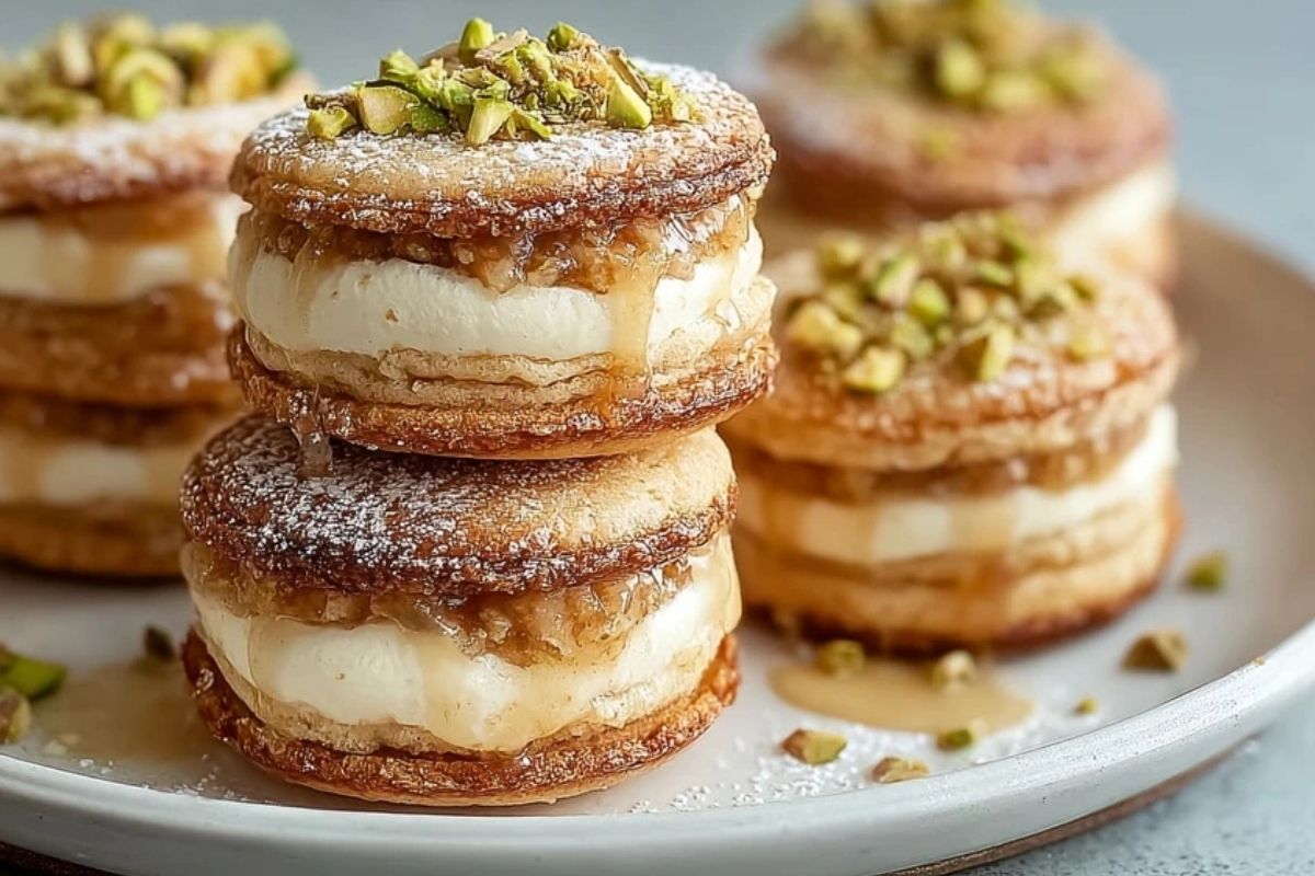 Baklava Cream Sandwich Cookies